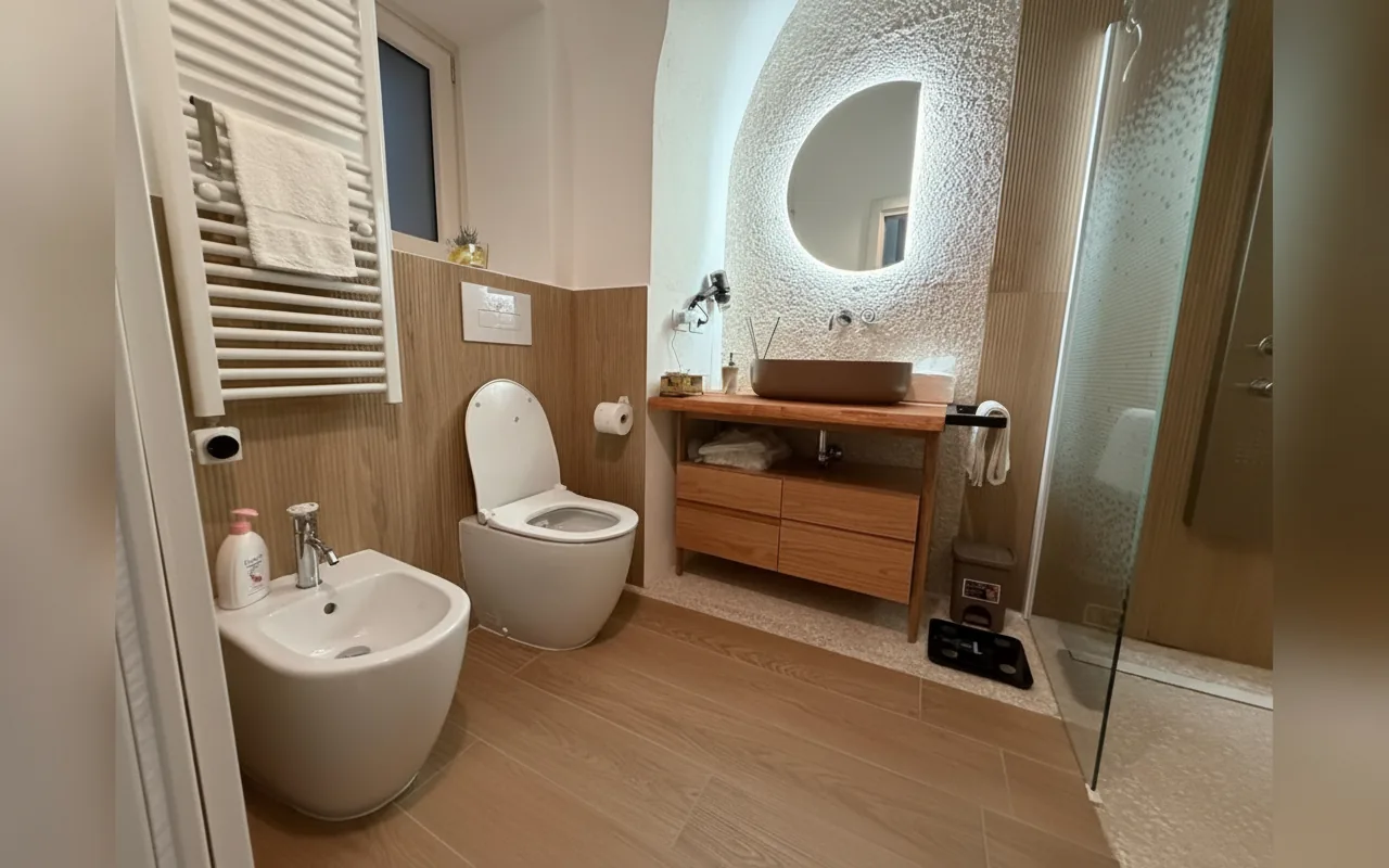 Camera con bagno privato — Casa Vacanza Zhurian, Ginestra (Basilicata) (foto 15)